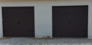 Brown garage door