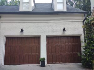 Brown garage door