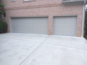 white garage doors