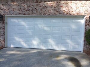 white garage door